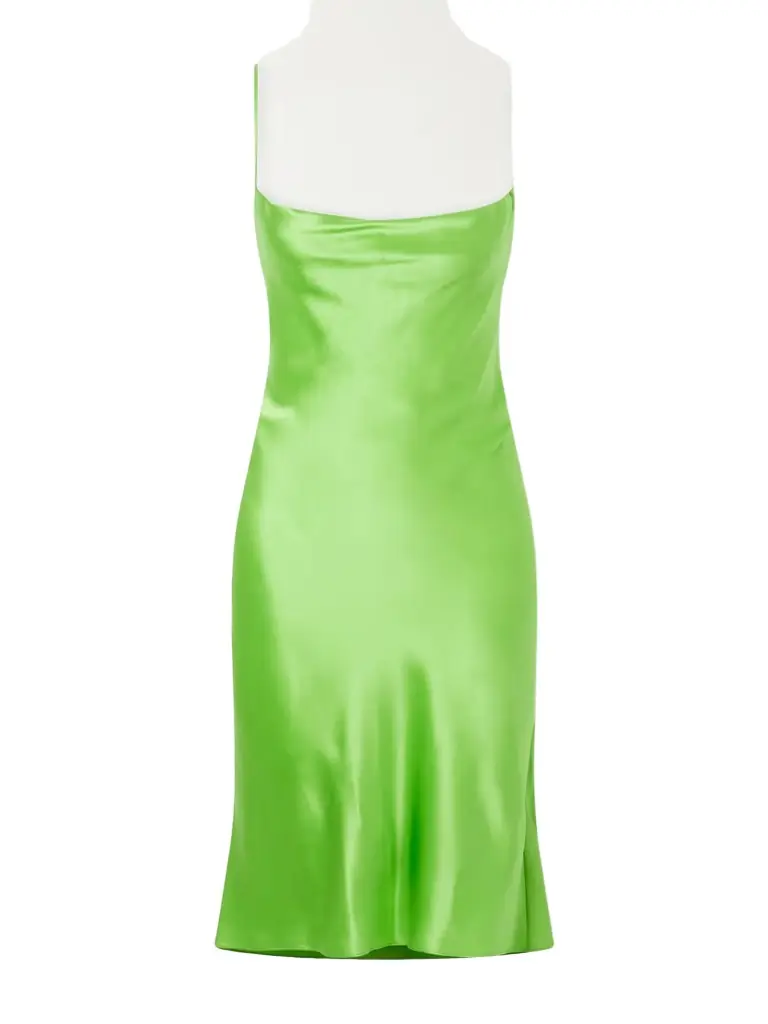 Saint Laurent Draped Silk-satin Mini Dress