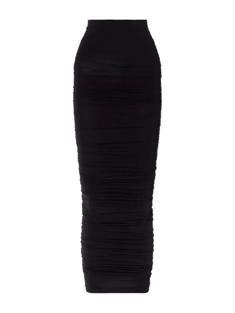 Wolford Draped Stretch-jersey Midi Skirt