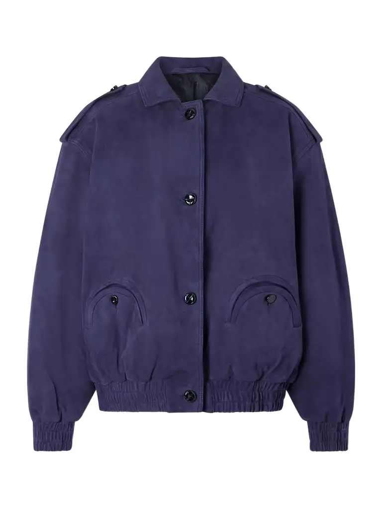 Blazé Milano Viva Charlie Padded Suede Bomber Jacket