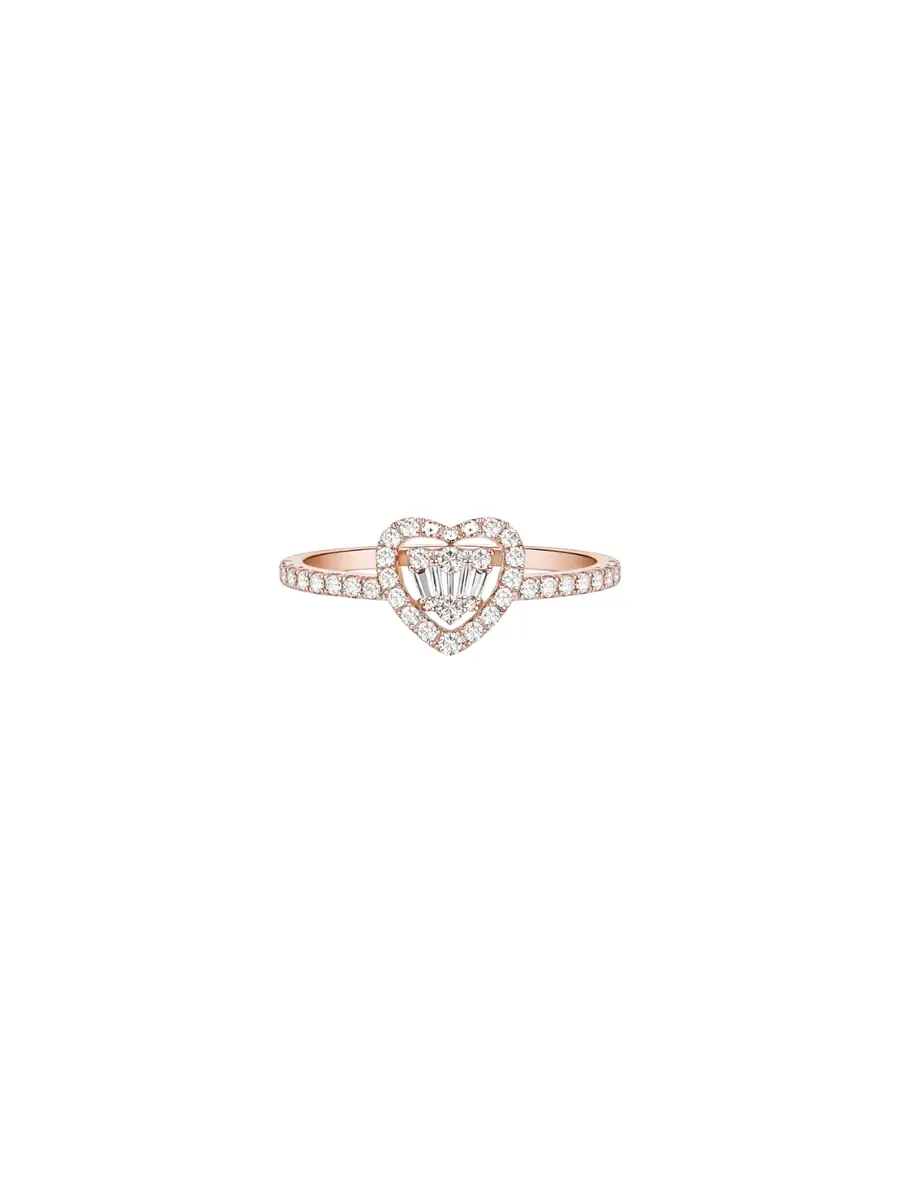 Wish Fine Jewelry 0.28ct Diamond 18K Gold Heart Ring