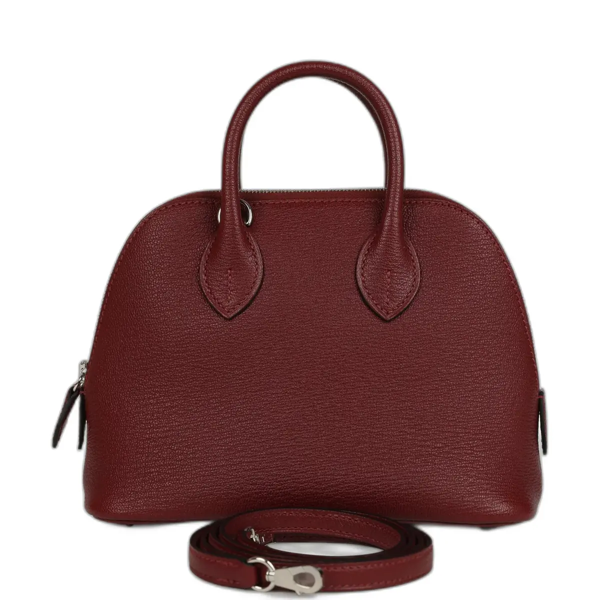 hermes Hermes 1923 Bolide Mini Rouge H Chevre Palladium Hardware