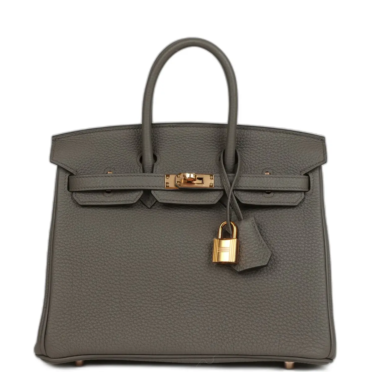 hermes Hermes Birkin 25 Etain Togo Rose Gold Hardware