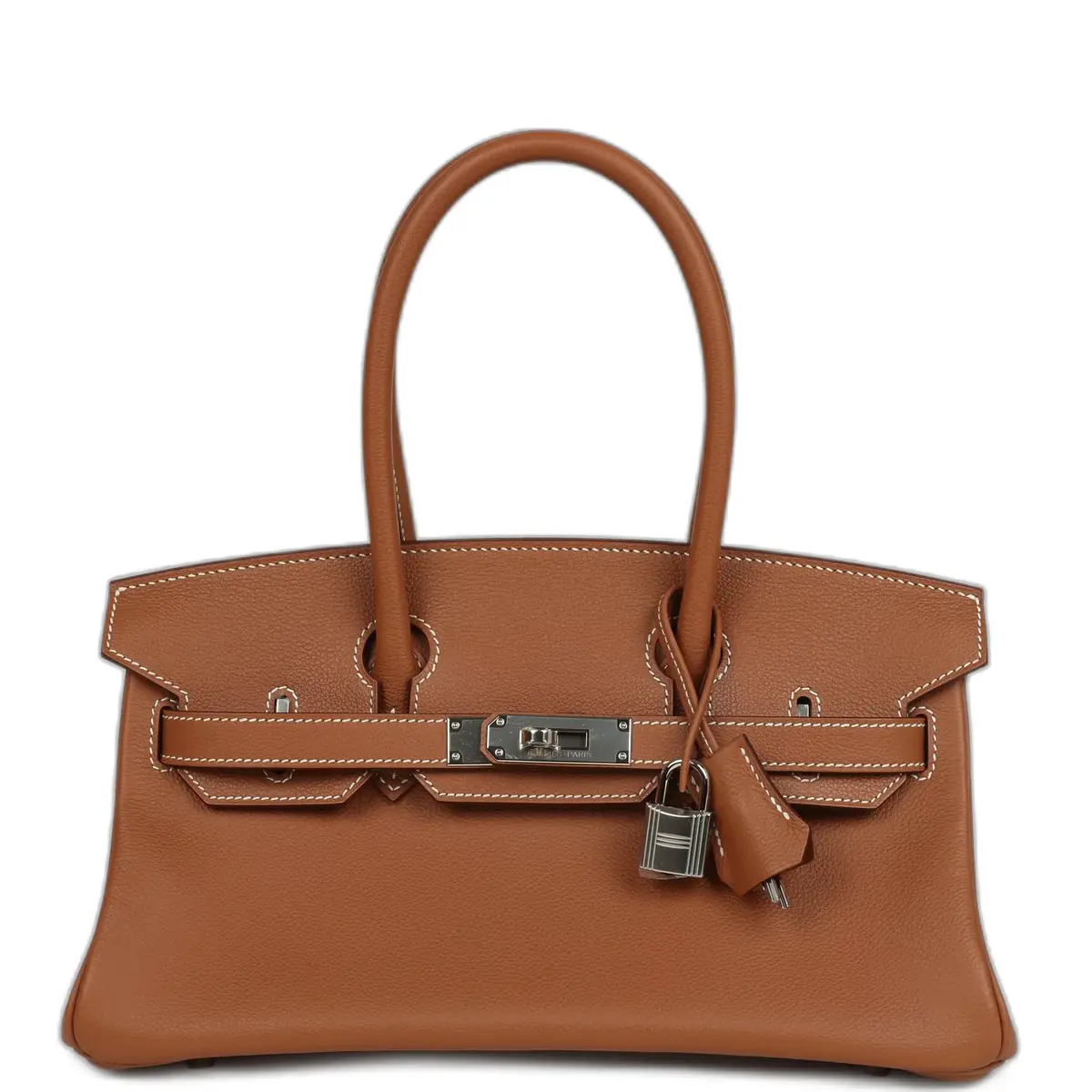 hermes Hermes Shoulder Birkin Light 29 Gold Evercolor Palladium Hardware