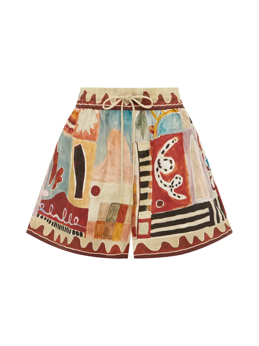 ALEMAIS Michelle Linen Shorts