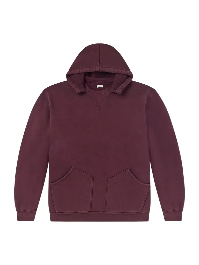 A.PRESSE Vintage Cotton-Jersey Hoodie - Men