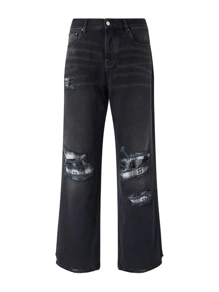 AMIRI Distressed Wide-Leg Jeans - Men