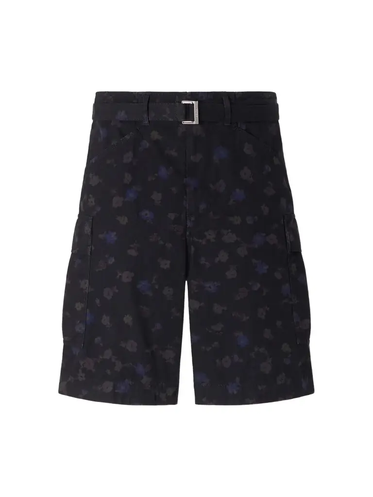 Sacai Carhartt WIP Wide-Leg Belted Cotton-Canvas Shorts - Men