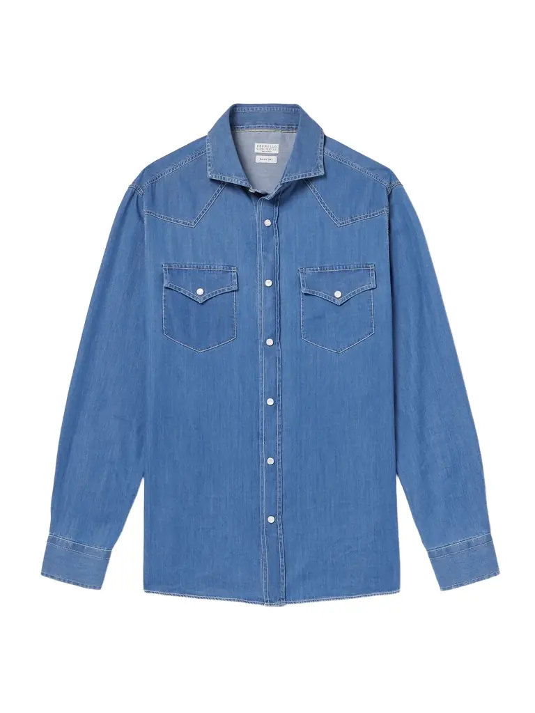 Brunello Cucinelli Denim Shirt - Men
