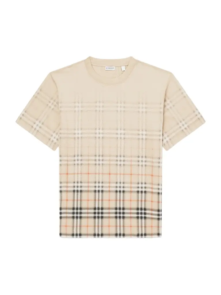 Burberry Checked Cotton-Jersey T-Shirt - Men