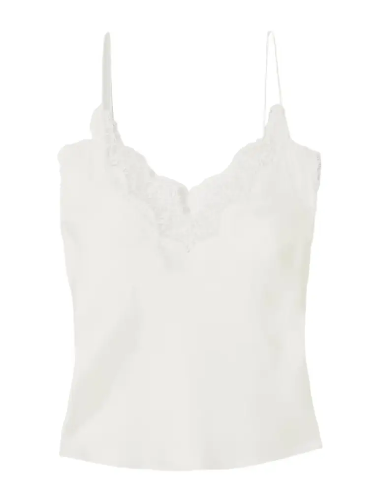 RÓHE Lace-trimmed Silk Camisole