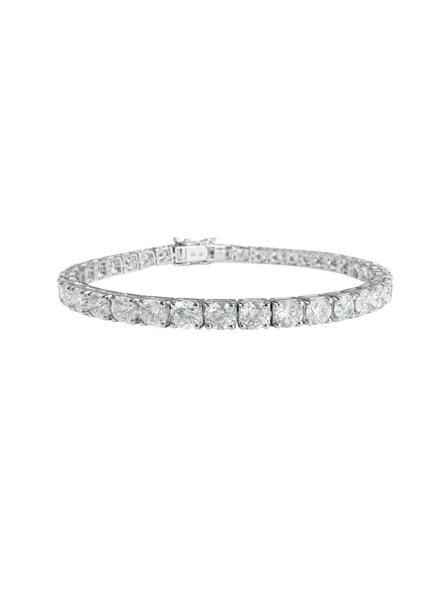 Wish Fine Jewelry 16.88ct Diamond 18K Gold Tennis Bracelet
