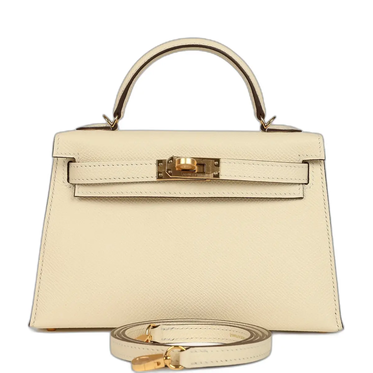 hermes Hermes Kelly Sellier 20 Nata Epsom Gold Hardware