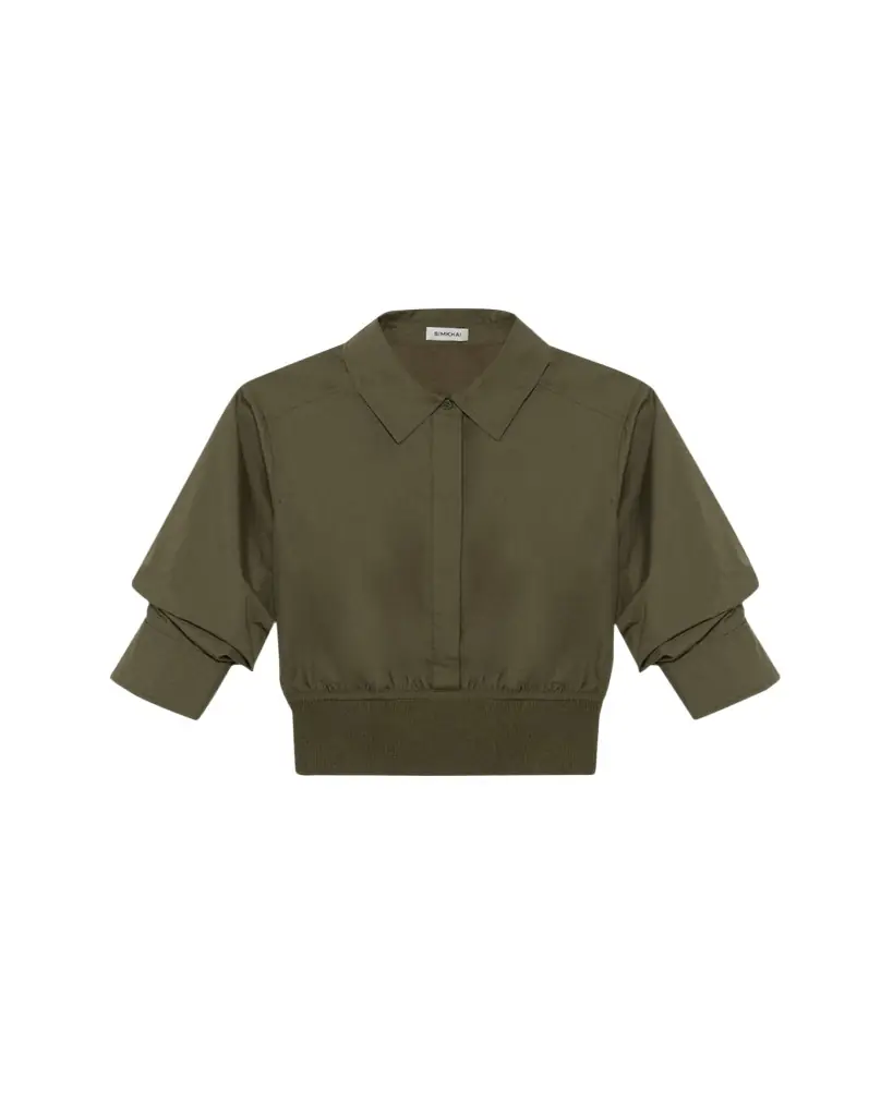 SIMKHAI Stiles Knit Cotton Shirt