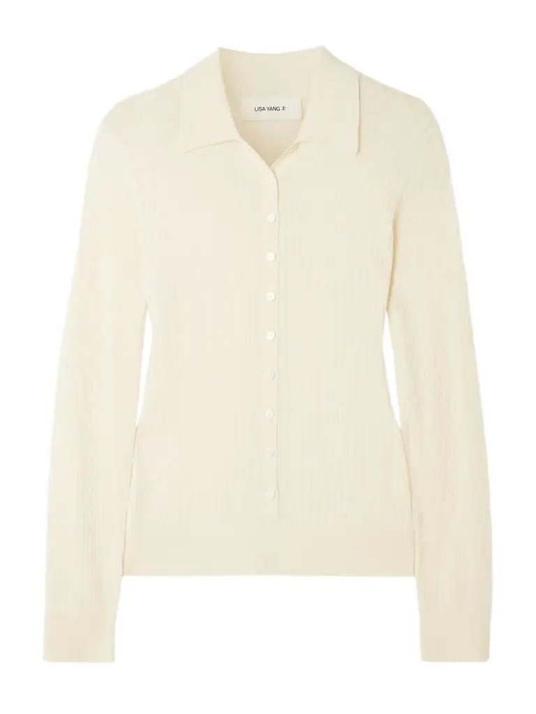 Lisa Yang Agata Ribbed Cashmere Cardigan