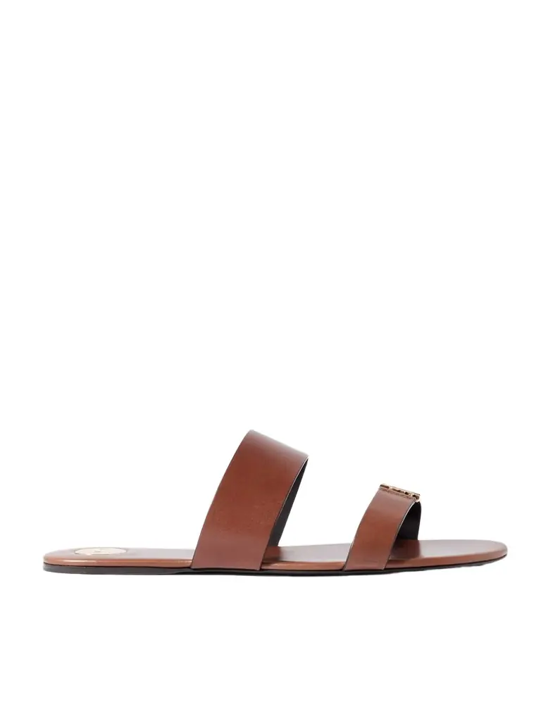 Saint Laurent Babylone Embellished Leather Slides