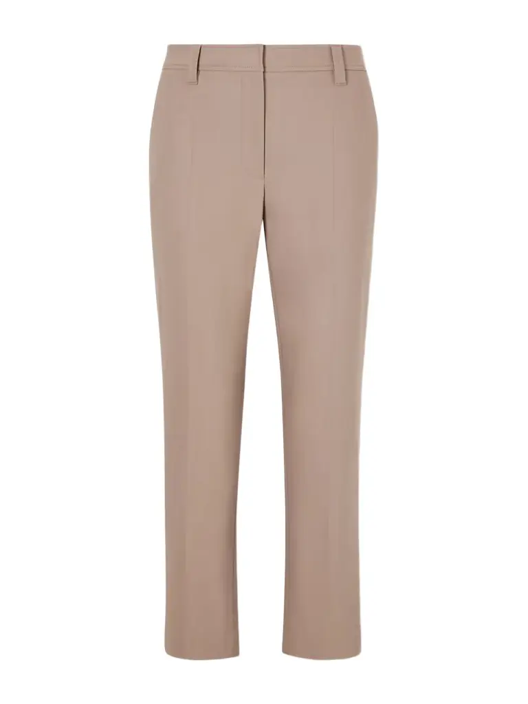 Brunello Cucinelli Cropped Stretch-cotton Slim-leg Pants