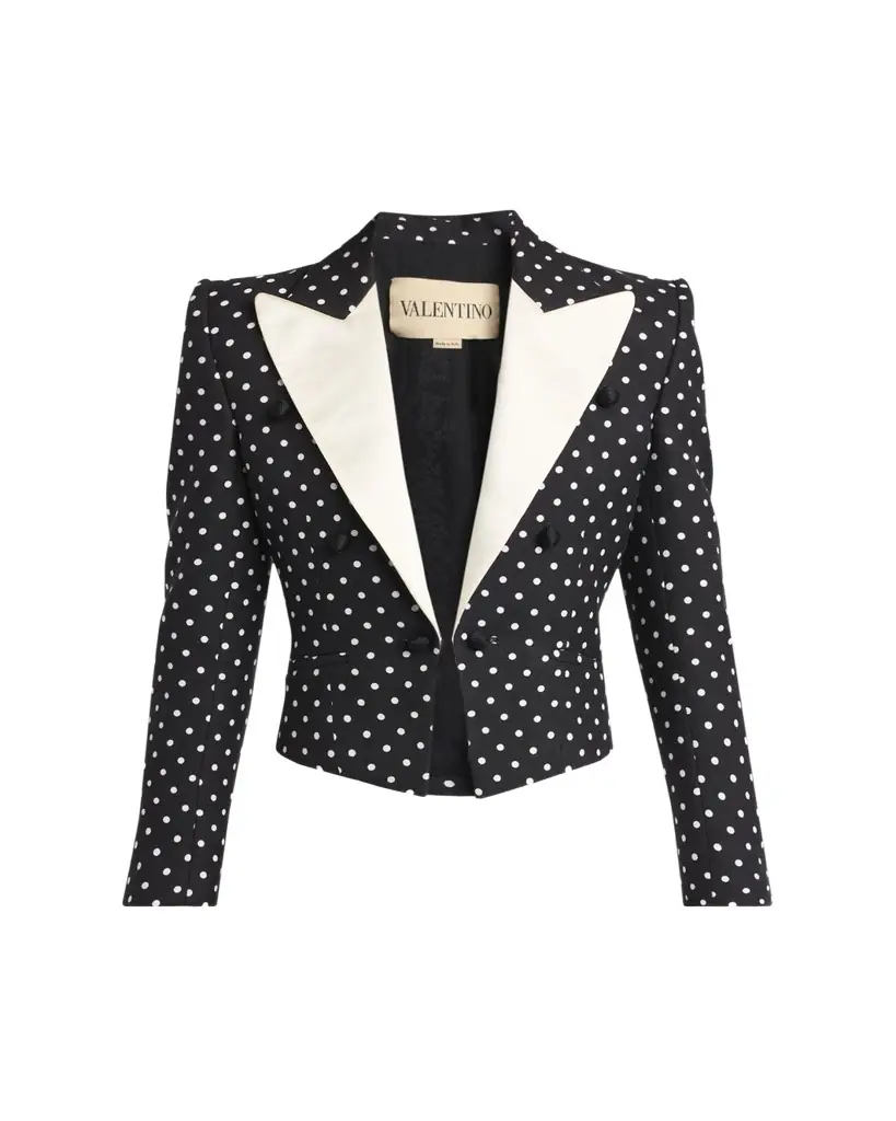 Valentino Garavani Polka-Dot Tailored Blazer