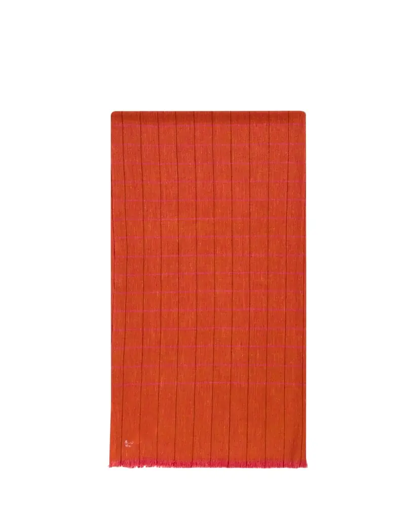 Anderson & Sheppard Men's Hairline Windowpane Check Cashmere Scarf