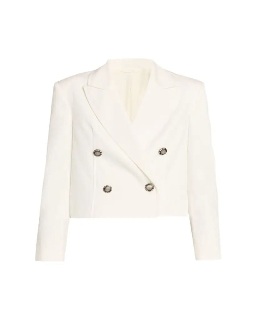 Brunello Cucinelli Cotton Paper Twill Double-Breasted Jacket