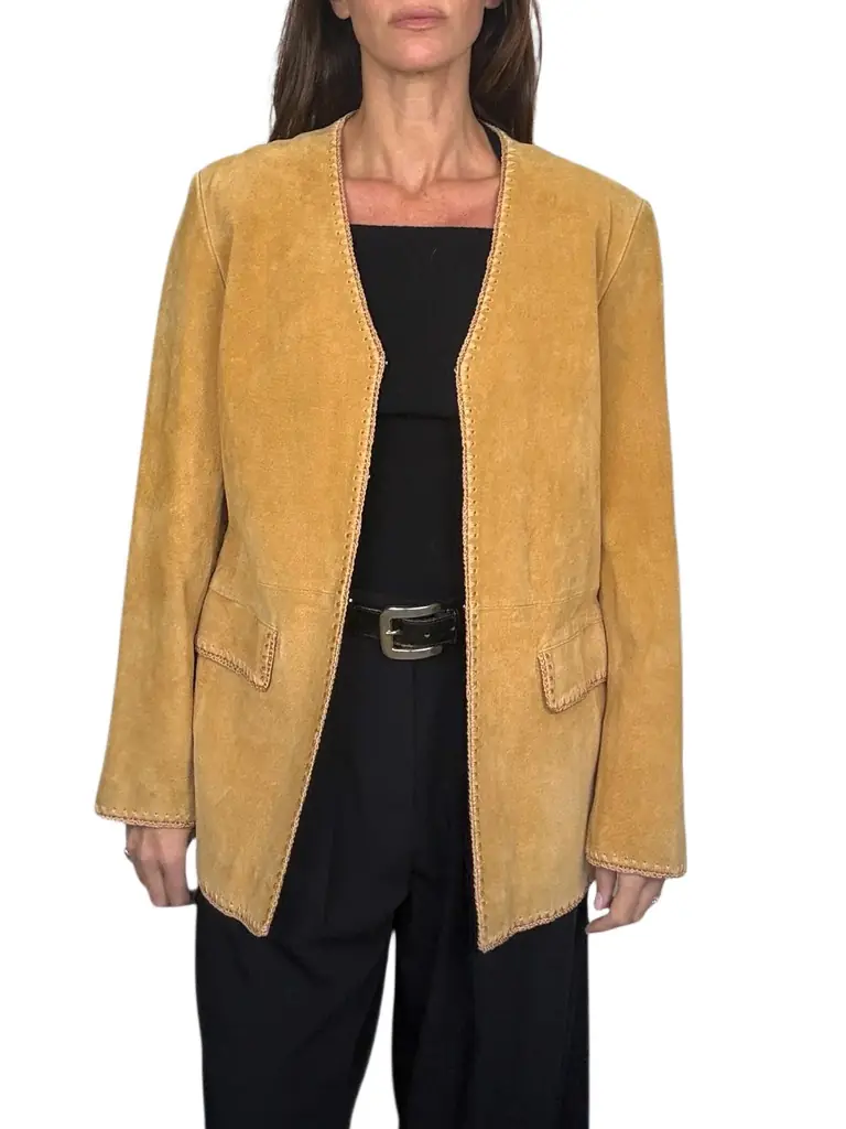 Jen Wonders Studio Camel Suede Jacket