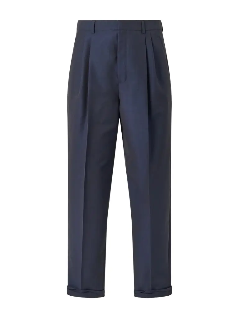 Saint Laurent Tapered Pleated Wool and Mohair-Blend Trousers - Men