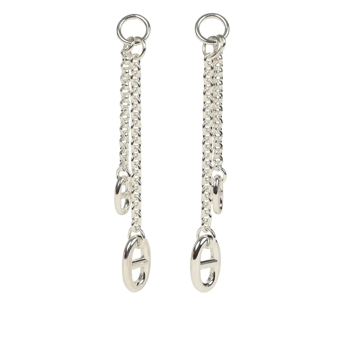 hermes Hermes Farandole Drop Earrings PM Sterling Silver Hardware
