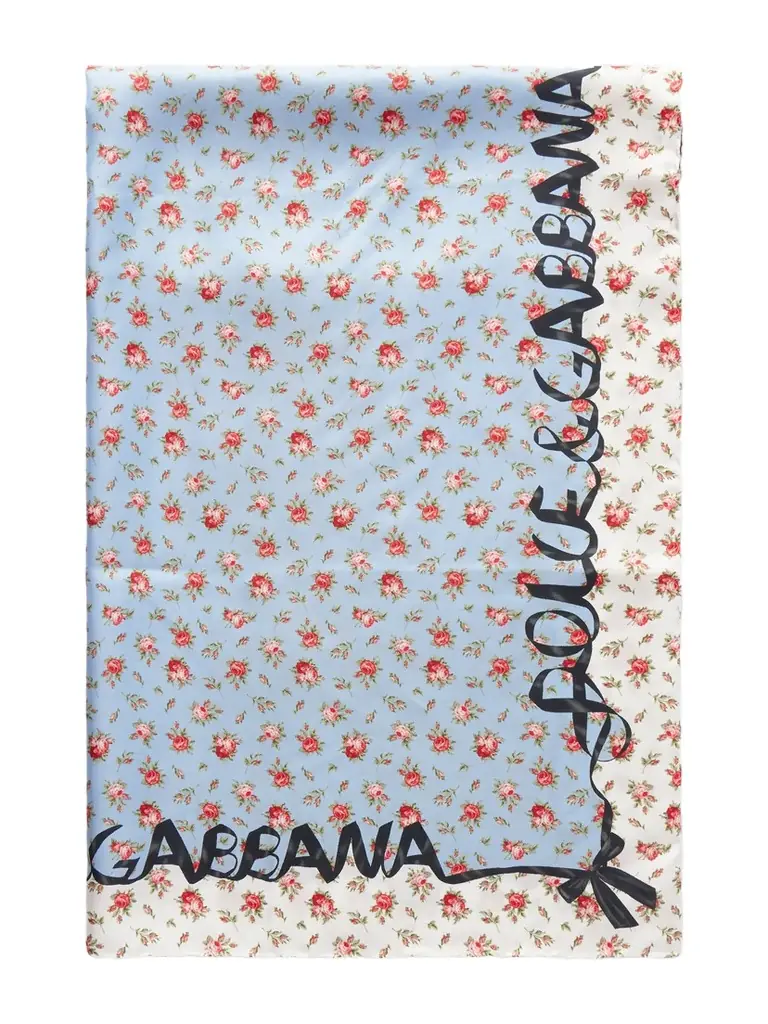 Dolce & Gabbana Printed Silk-twill Scarf