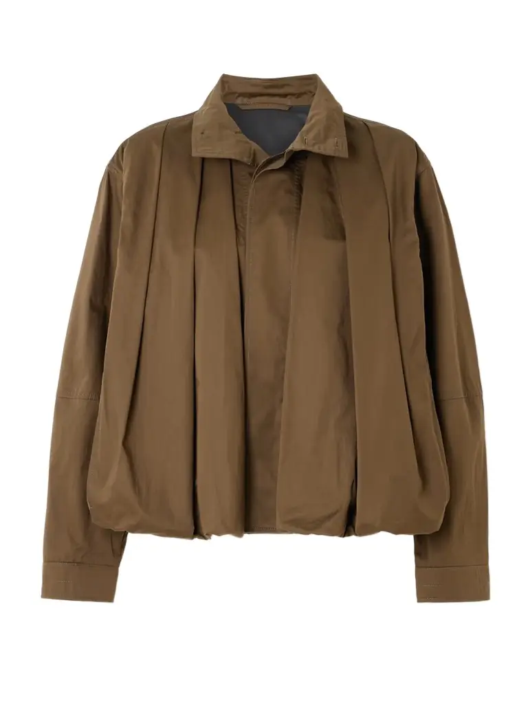 Lemaire Pleated Cotton-twill Jacket