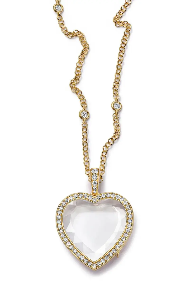 LOQUET Diamond Eros Locket Chain Necklace