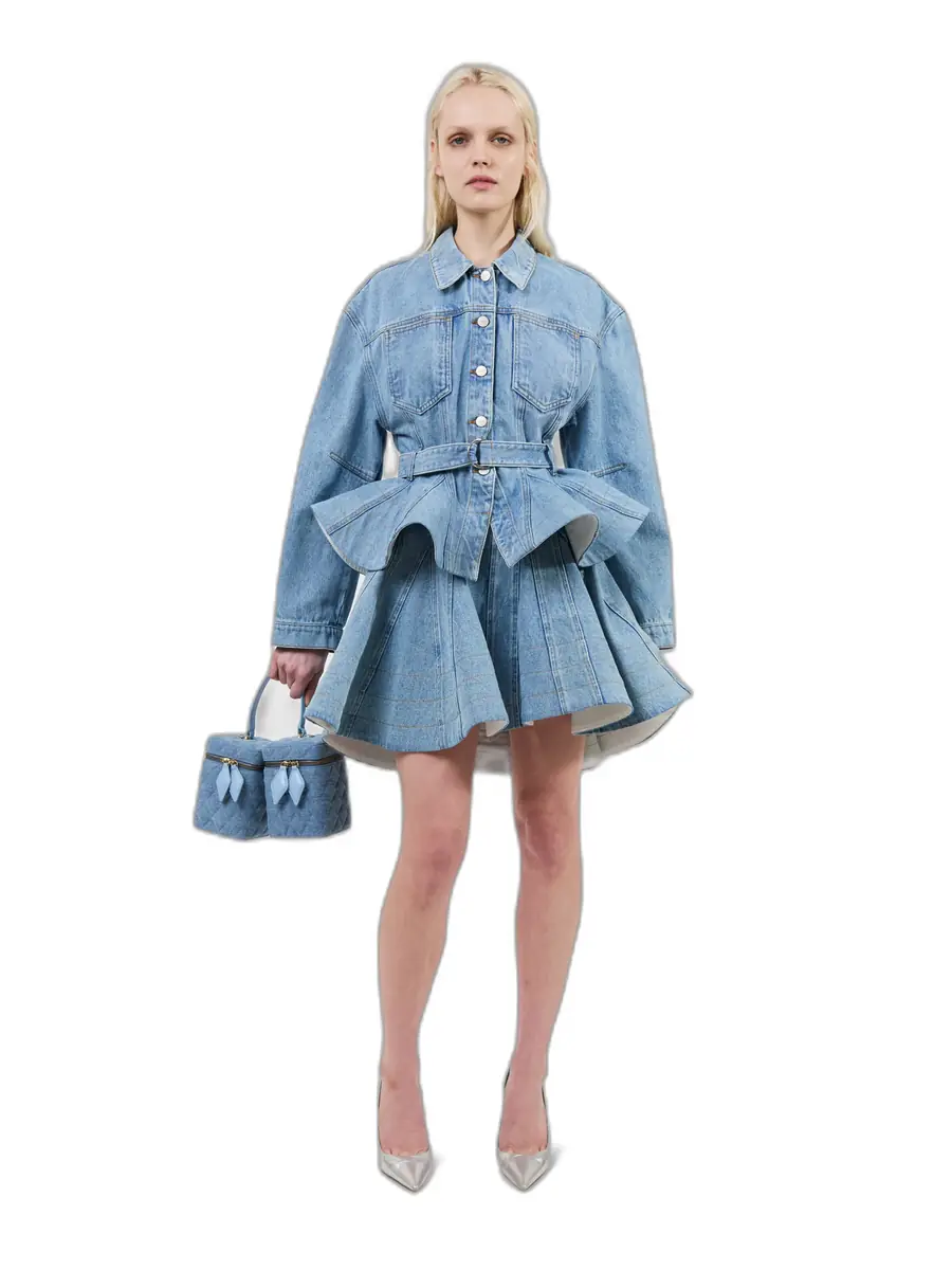 Aknvas The Alex peplum denim jacket