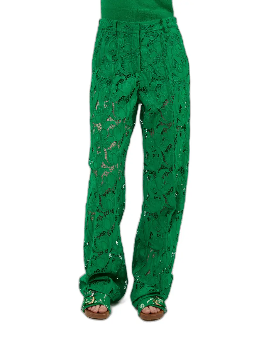 Aknvas The Elin pants in guipure lace