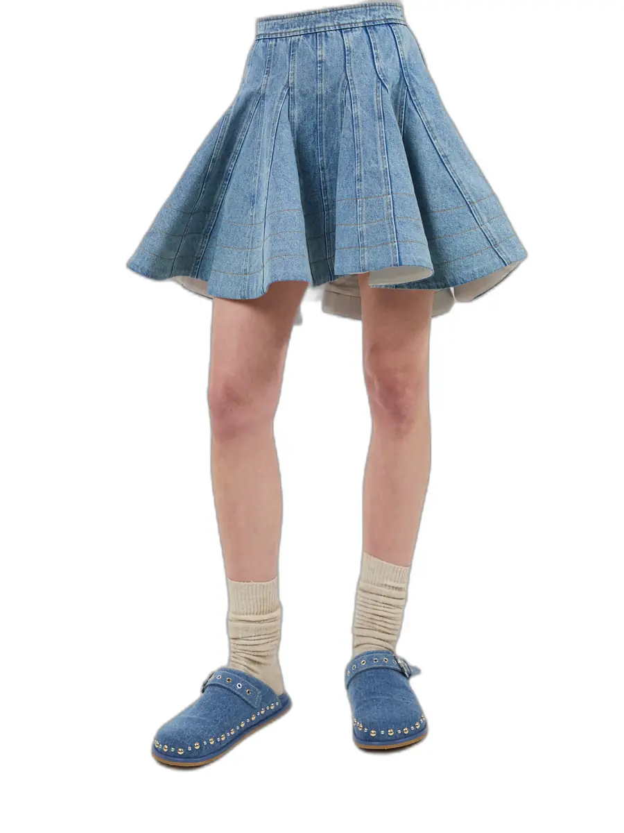 Aknvas The Kalle skirt in denim