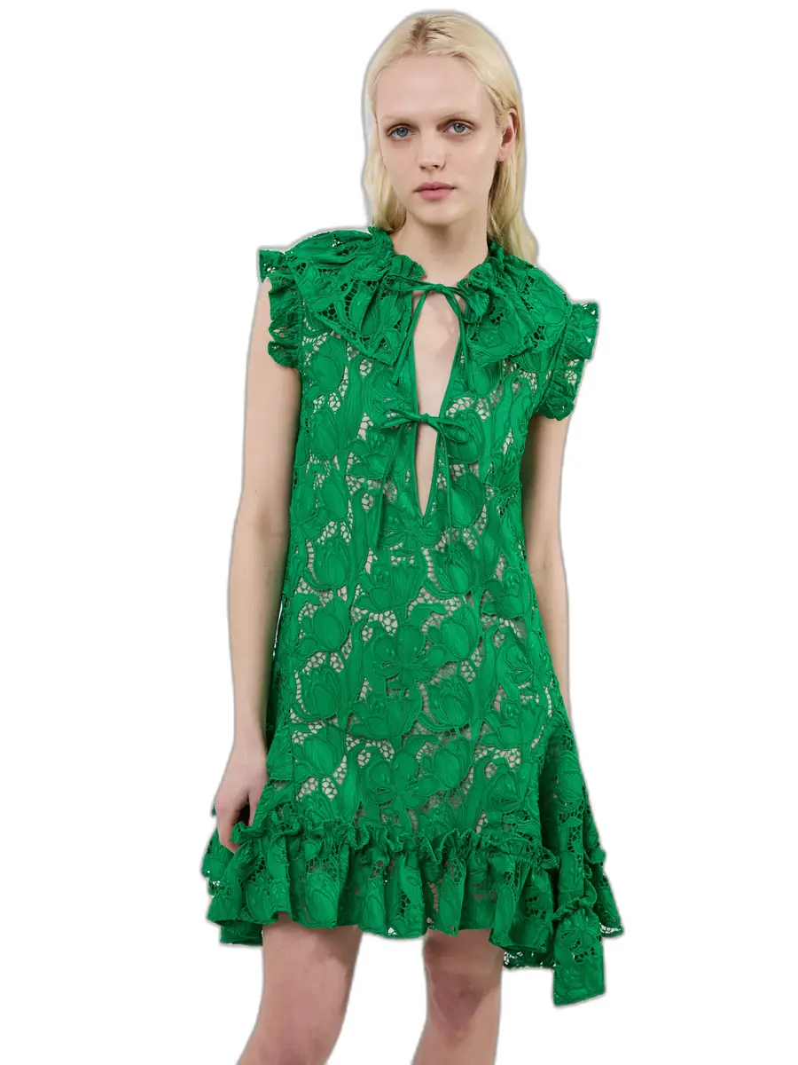 Aknvas The Nora dress in guipure lace