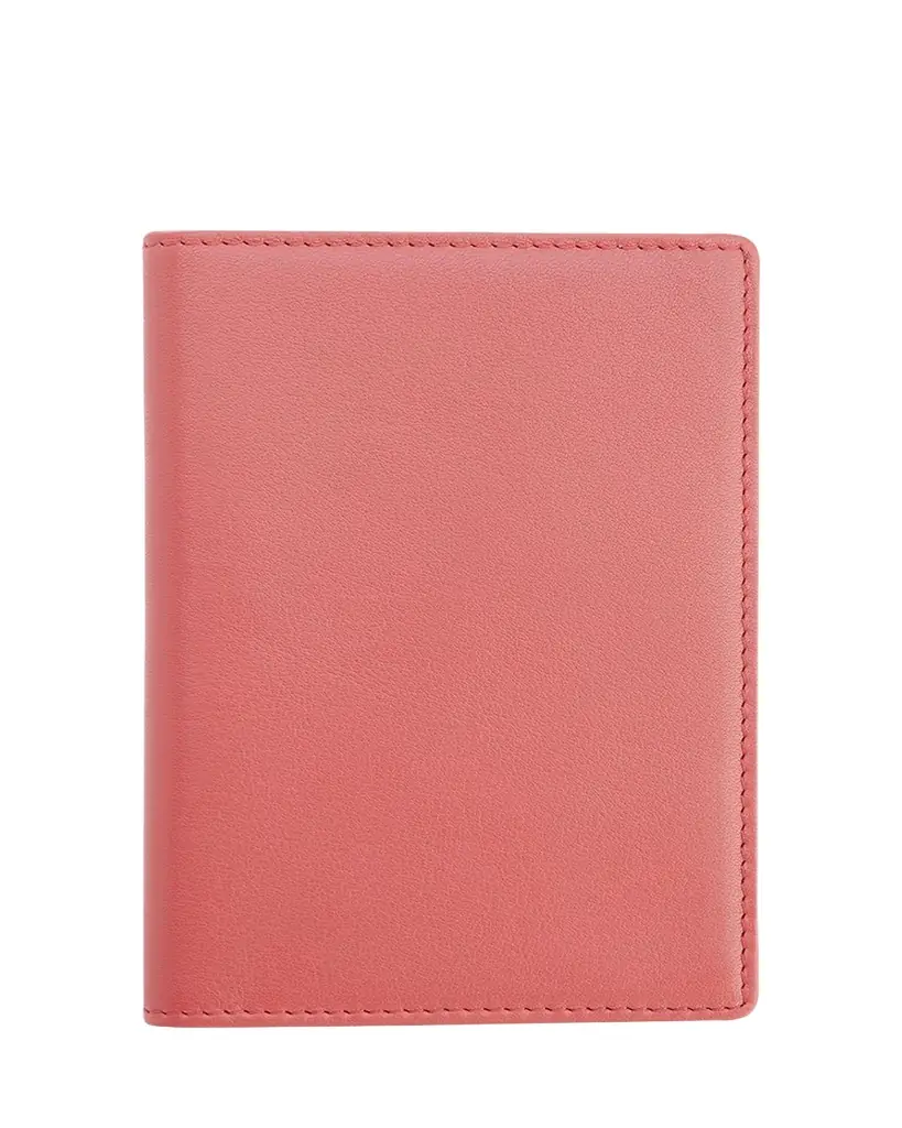 ROYCE New York Personalized Leather RFID-Blocking Passport Wallet with Vaccine Card Pocket