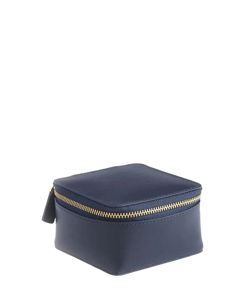 ROYCE New York Monogrammed Leather Jewelry Trinket Case, Personalized
