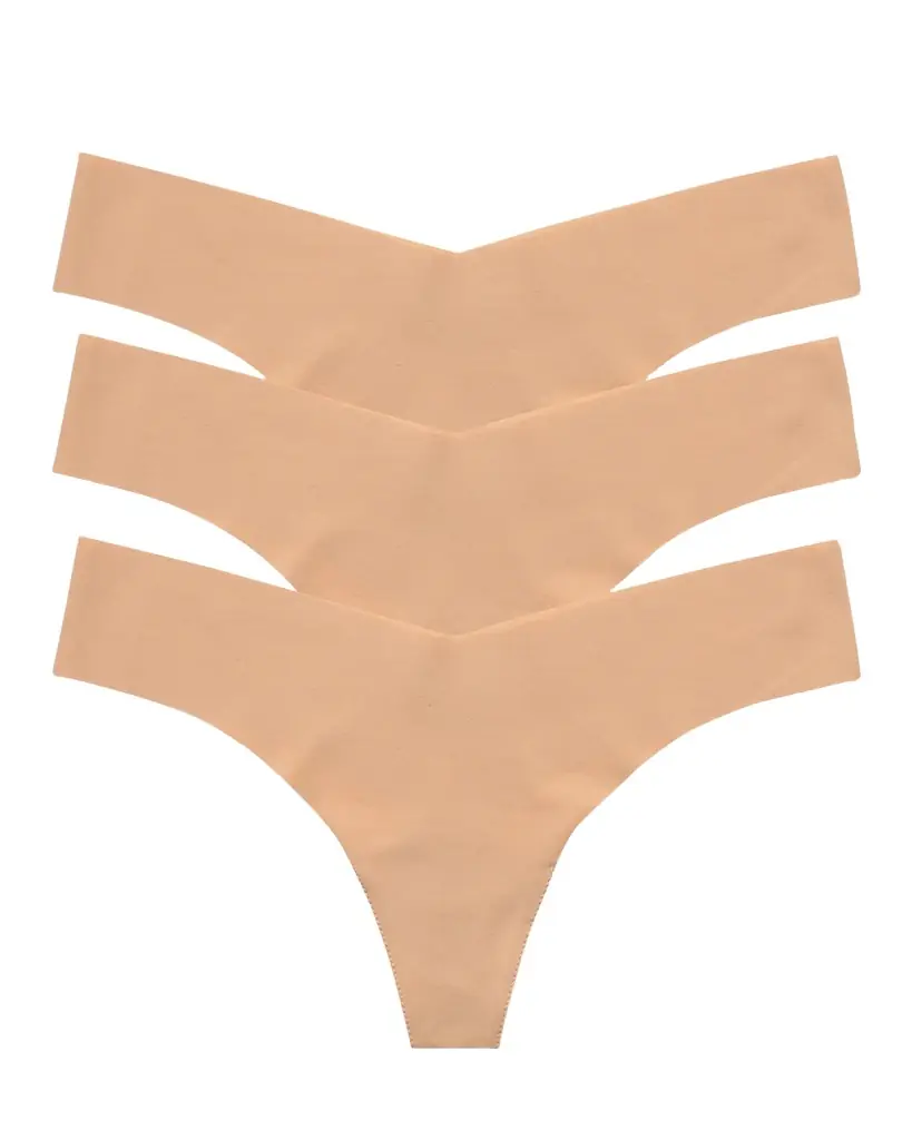 Commando Classic Low-Rise Microfiber Thongs, Pack of 3