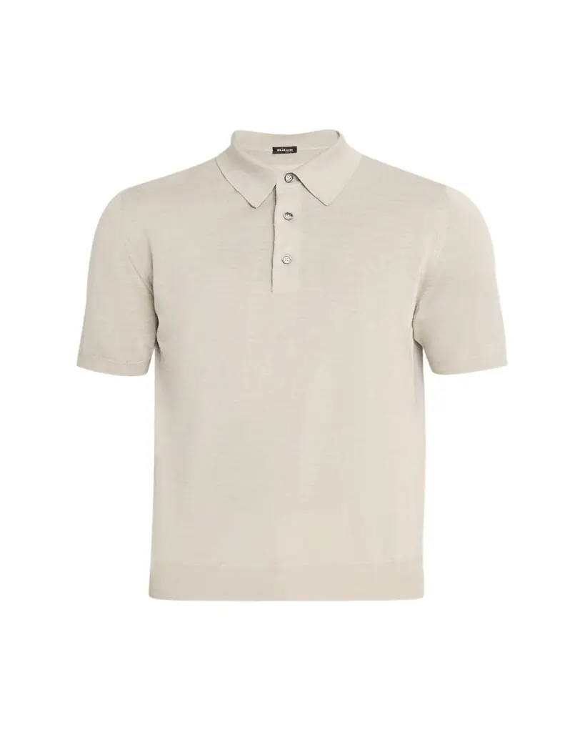 Kiton Men's Cashmere, Linen and Silk Polo Shirt
