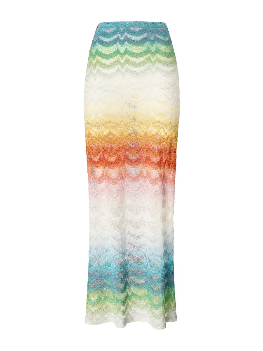 Missoni Shaded Lamé Viscose Maxi Skirt
