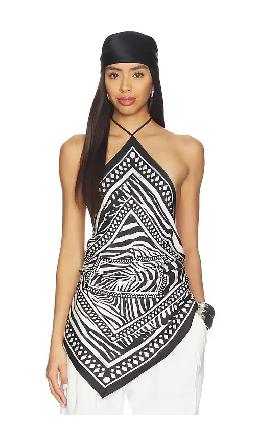 Blumarine Print Twill Top