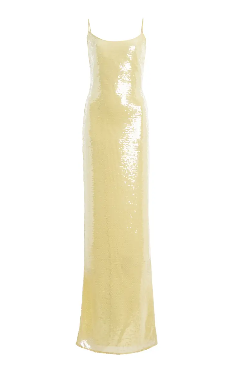 The New Arrivals Ilkyaz Ozel Exclusive Isis Sequined Maxi Dress