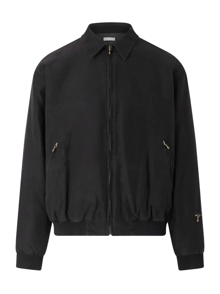 A.PRESSE Cotton and Silk-Blend Moleskin Bomber Jacket - Men