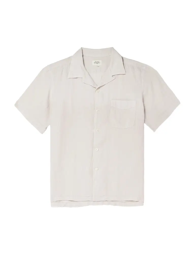 Hartford Palmito Mc Pat Convertible-Collar Linen Shirt - Men