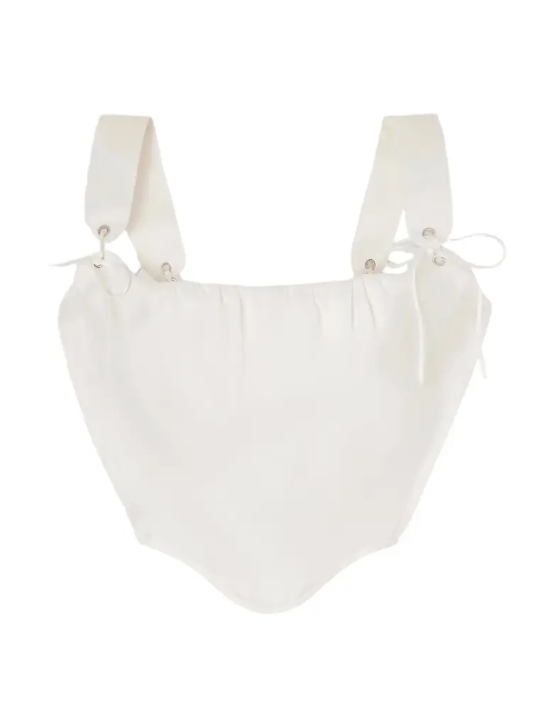 Vivienne Westwood Kitten Silk-organza Corset Top