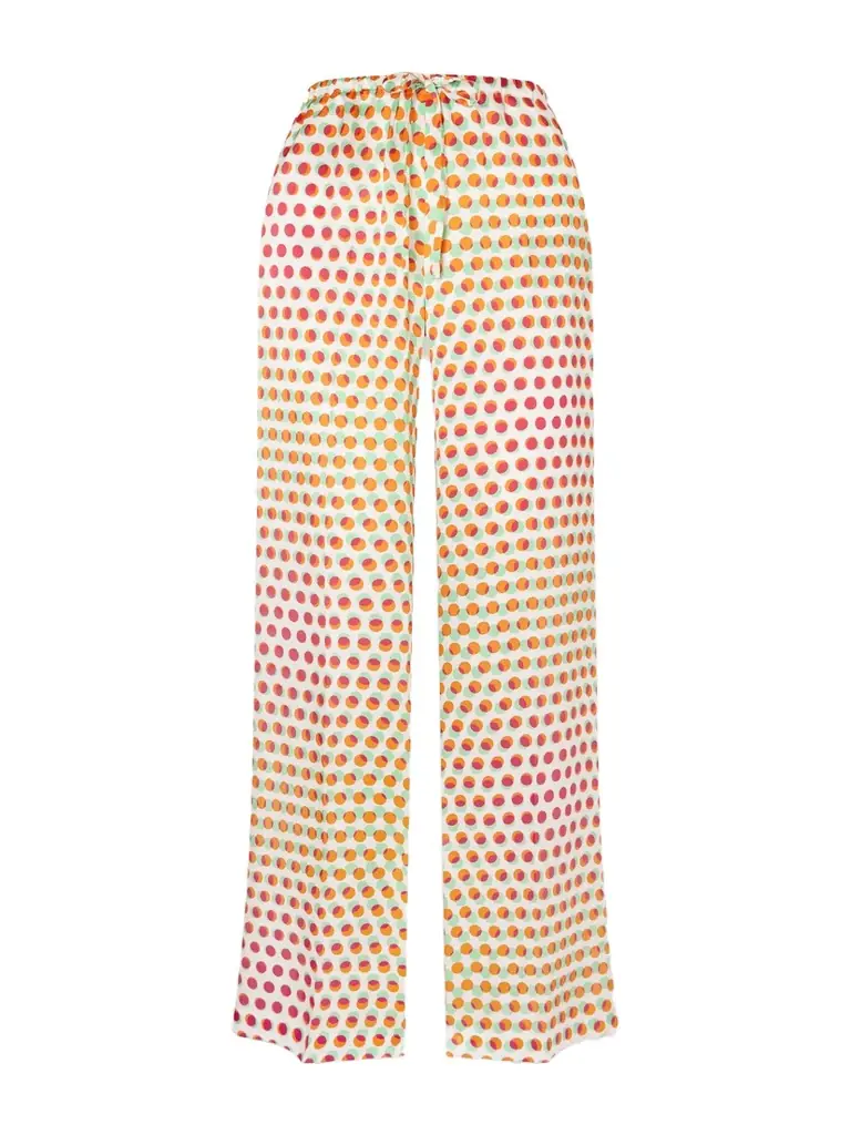 Dries Van Noten Printed Silk-satin Wide-leg Pants