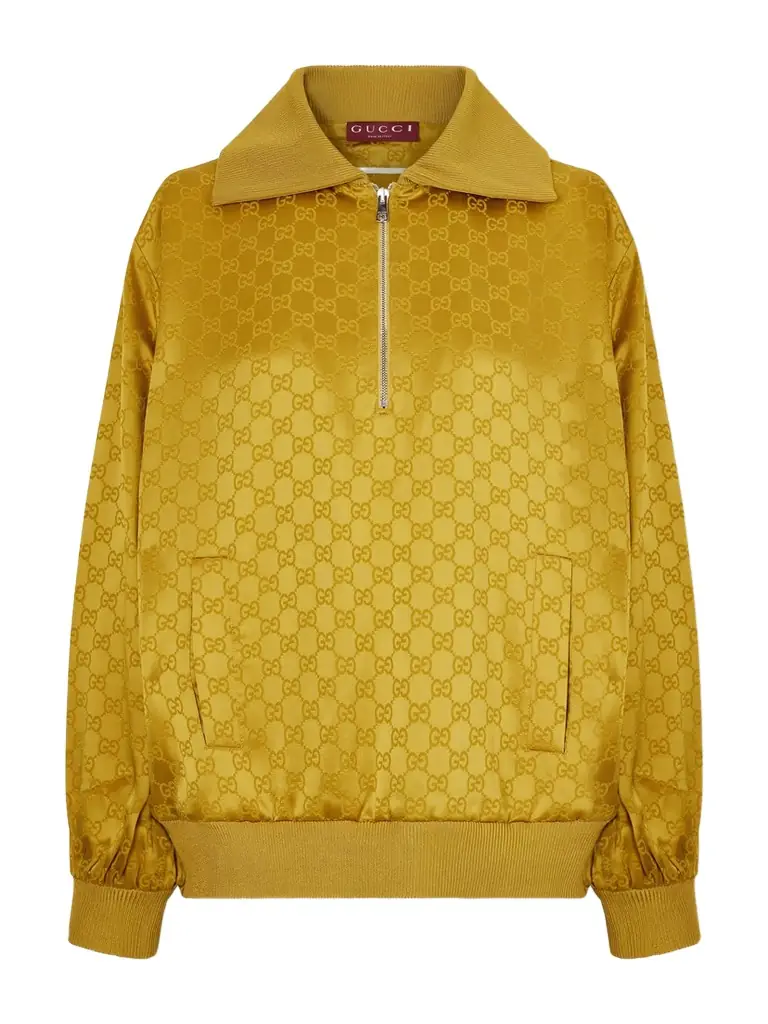 Gucci Satin-jacquard Track Jacket