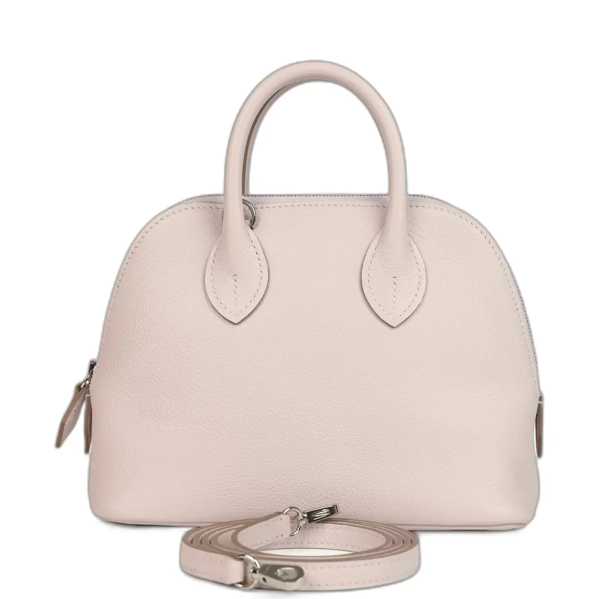 hermes Hermes 1923 Bolide Mini Mauve Pale Verso Evercolor Palladium Hardware