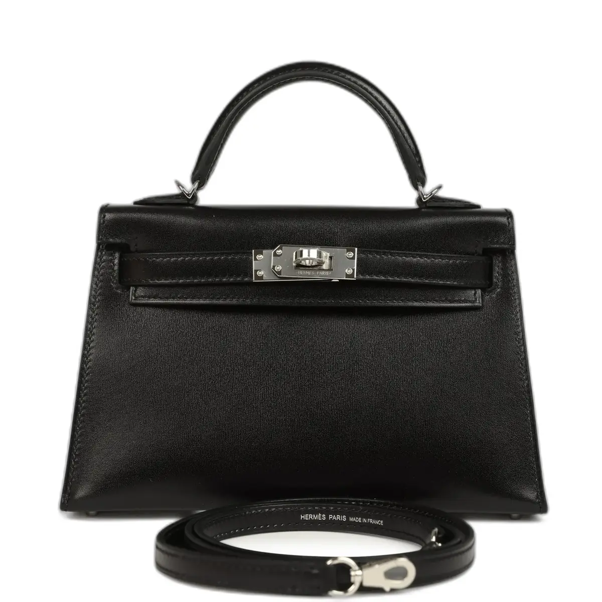 hermes Hermes Kelly Sellier 20 Black Box Palladium Hardware