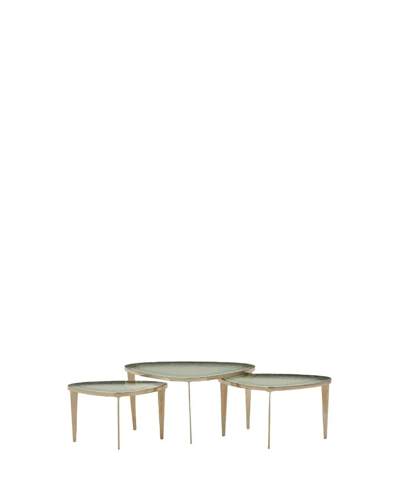 Interlude Home Trio of Jan Bunching Coffee Tables