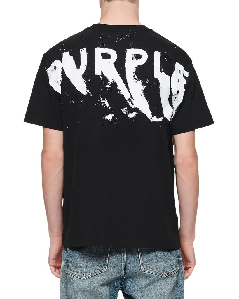 PURPLE Men's Painted Wordmark Tee