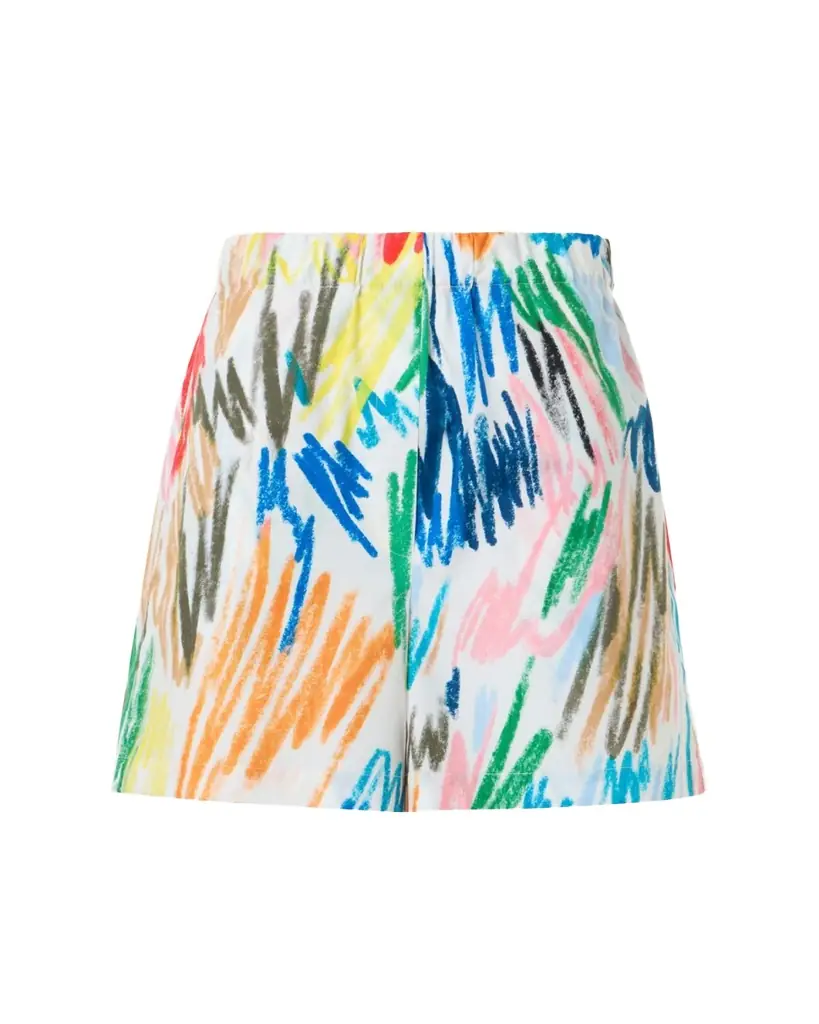 Akris punto Frey Scribble-Print Cotton Shorts